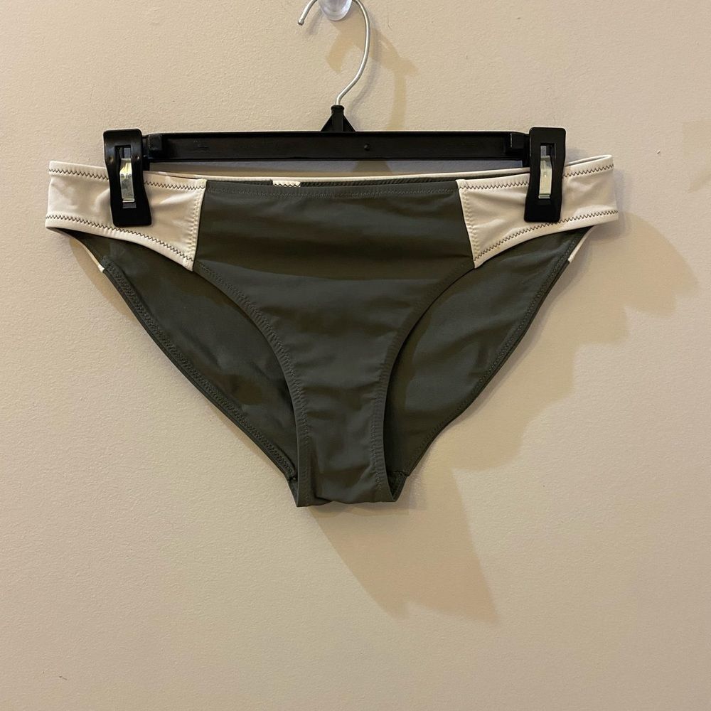 Athleta Women Colorblock Mid-Rise Bikini Swim Bottom Size S